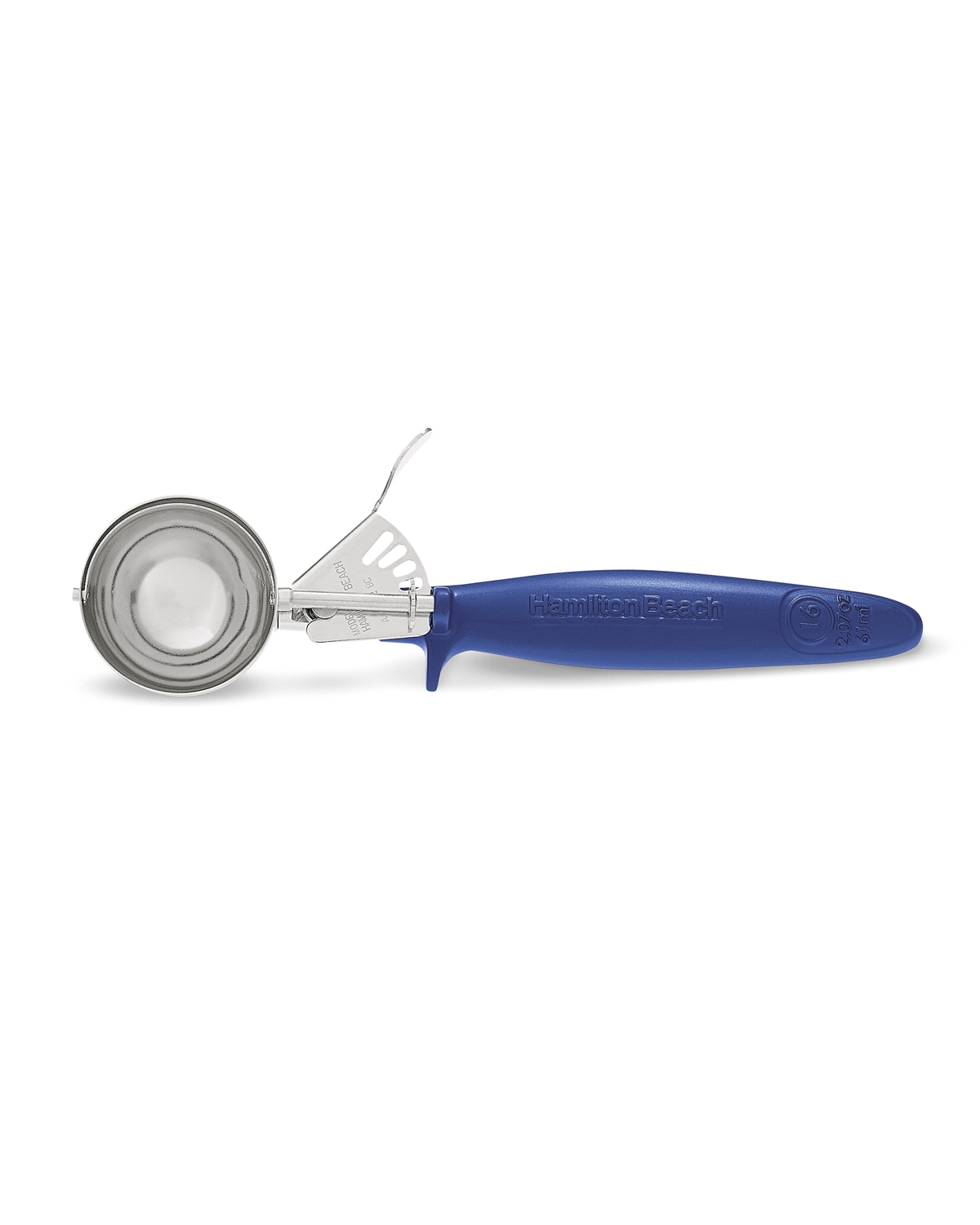 Blue Ergogrip Microban Stainless Steel Disher.
