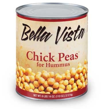 Furmanos Chick Peas for Hummus, 110 Ounce