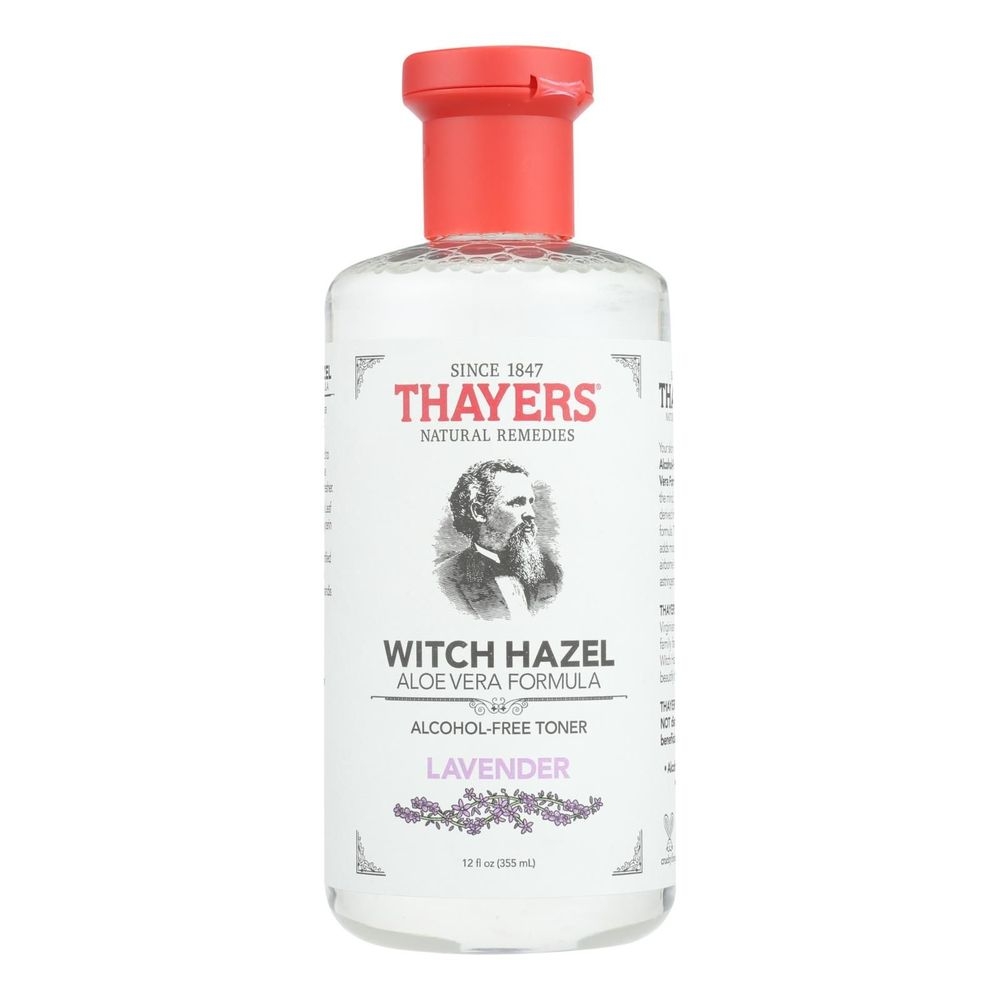 Thayers Lavender Witch Hazel with Aloe Vera Alcohol Free Toner, 12 Fluid Ounce