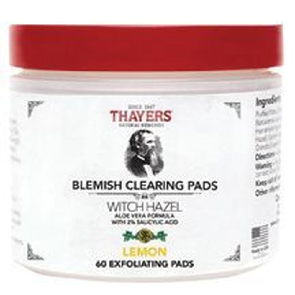 Thayers Witch Hazel Lemon Blemish Clearing Pad, 60 count