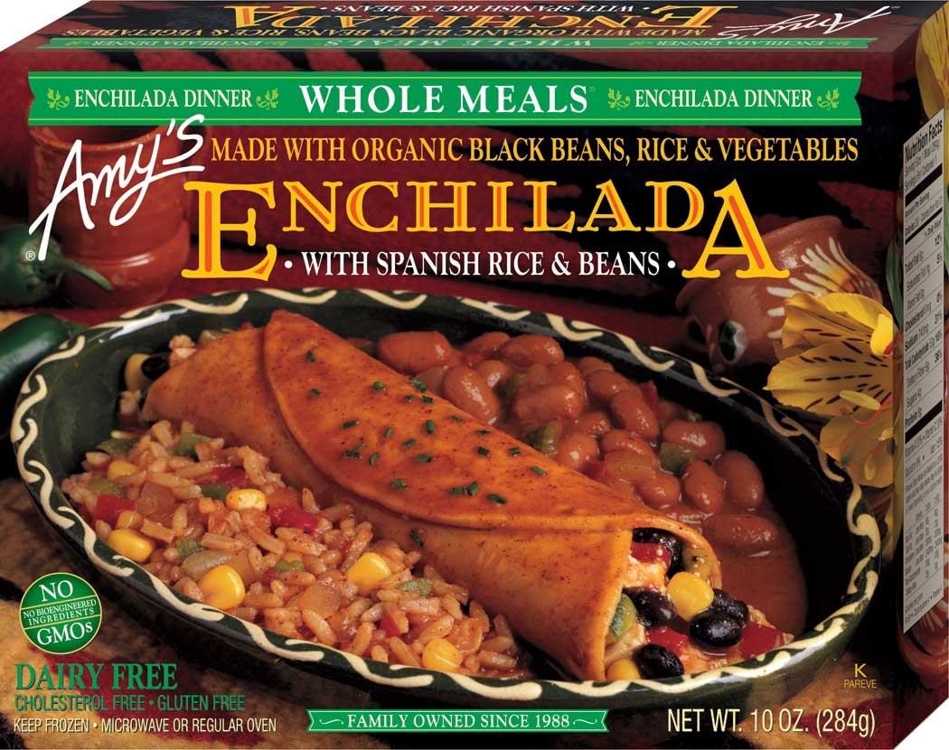 Amys Organic Black Bean Enchilada Whole Meal, 10 Ounce -- 12 per case
