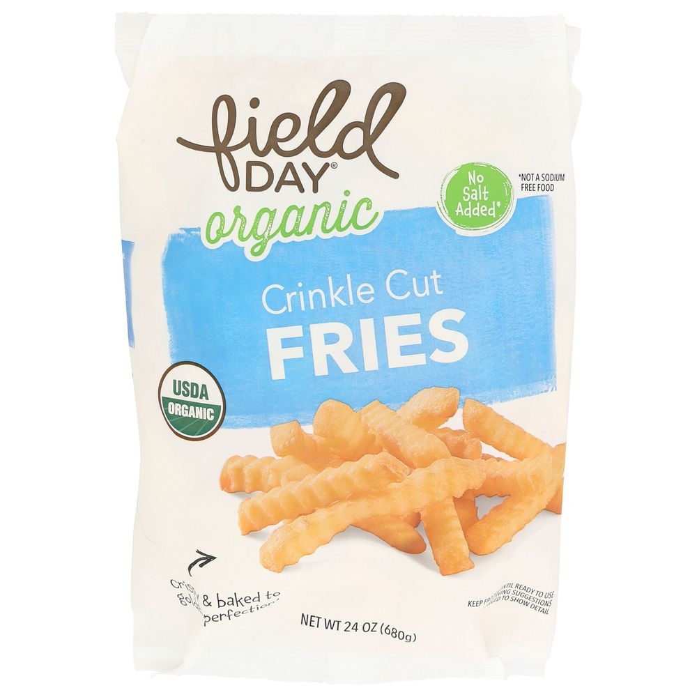 Field Day Organic Crinkle Cut Fries, 24 Ounce -- 12 per case