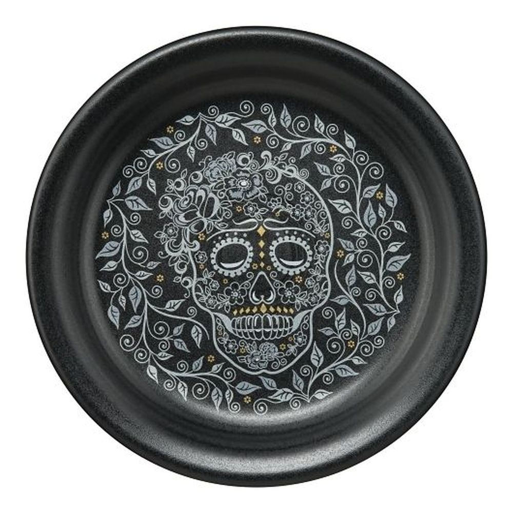 Fiesta Skull and Vine Bistro Coupe 6.25 inch Dia. Appetizer Plate, 12 count
