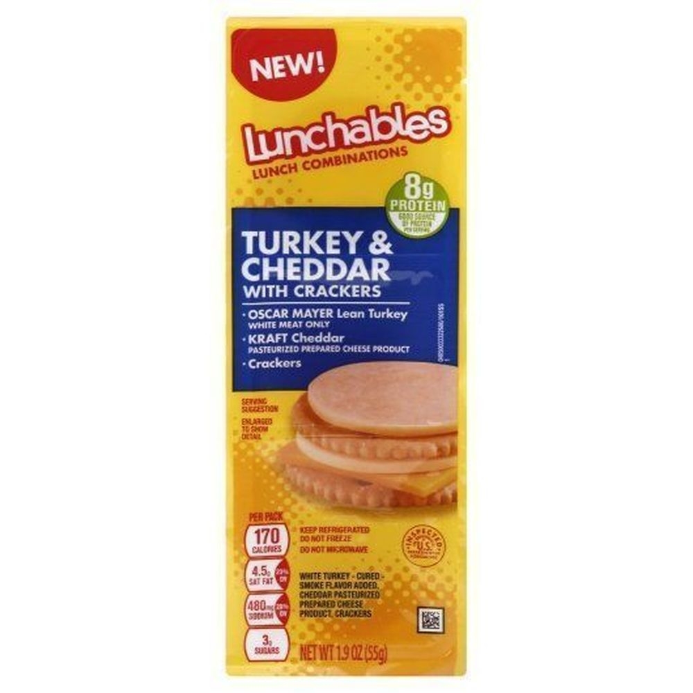 Lunchables Single Serve Convenience Meals Turkey and Cheddar Cracker Stackers, 1.90 Ounce -- 12 per case