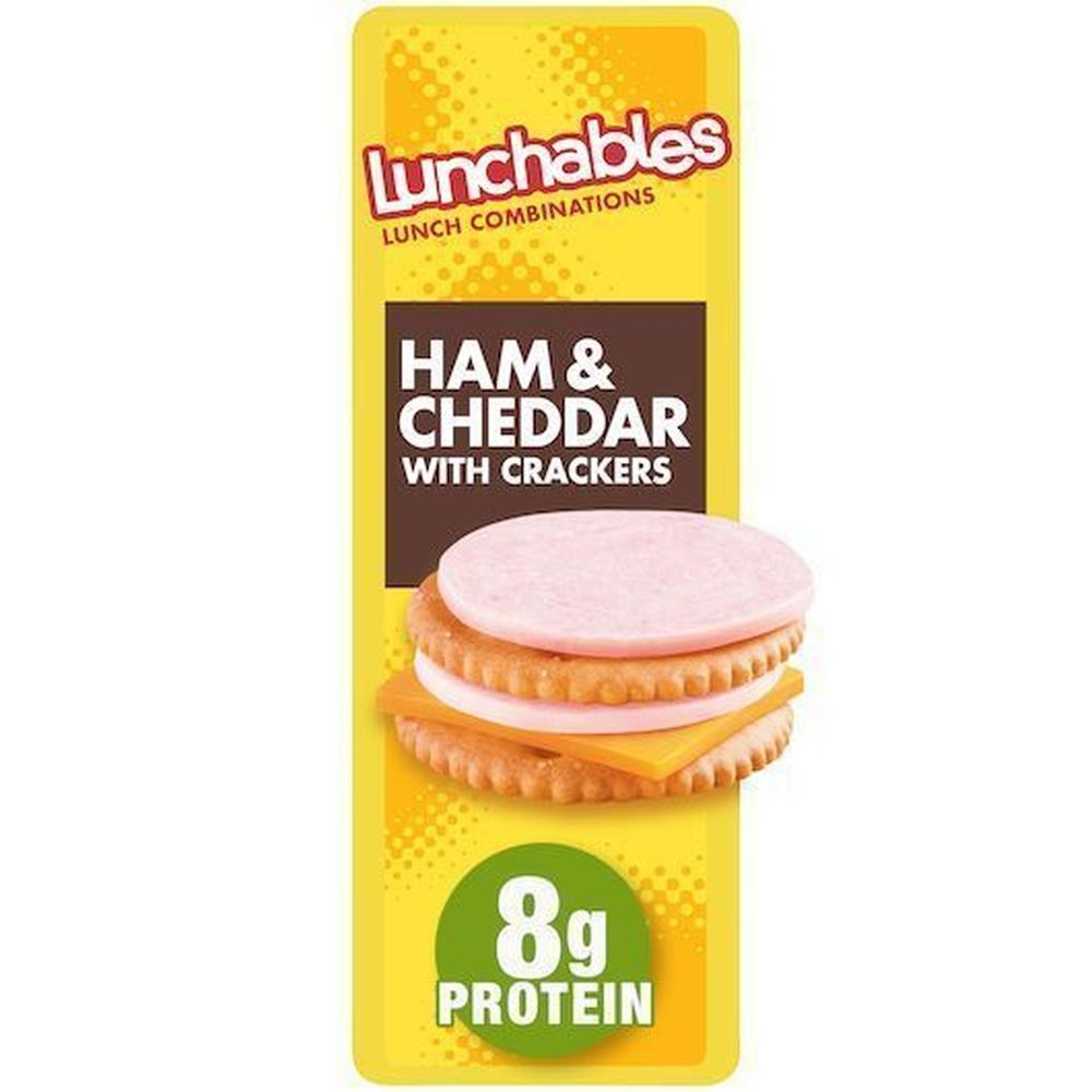 Lunchables Single Serve Convenience Meals Ham and Cheddar with Crackers, 1.90 Ounce -- 12 per case