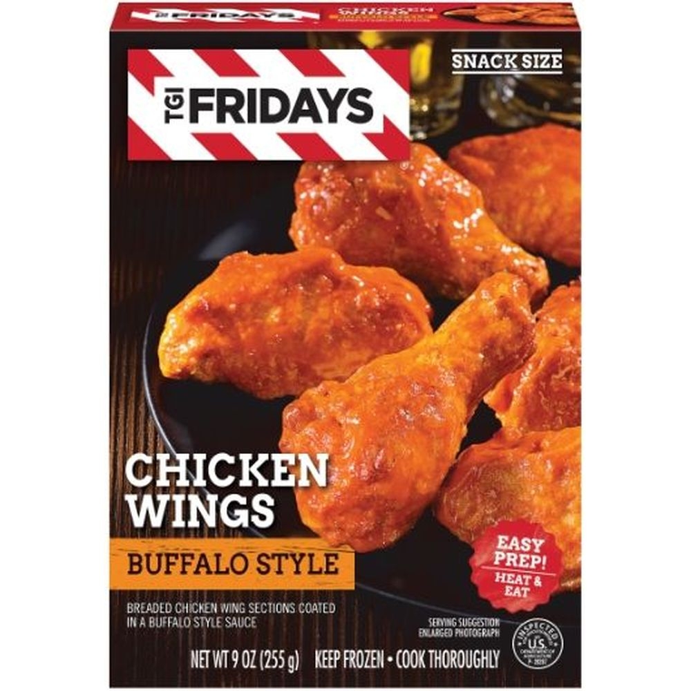 Tgi Fridays Chicken Wings with Buffalo Sauce, 9 Ounce -- 8 per case