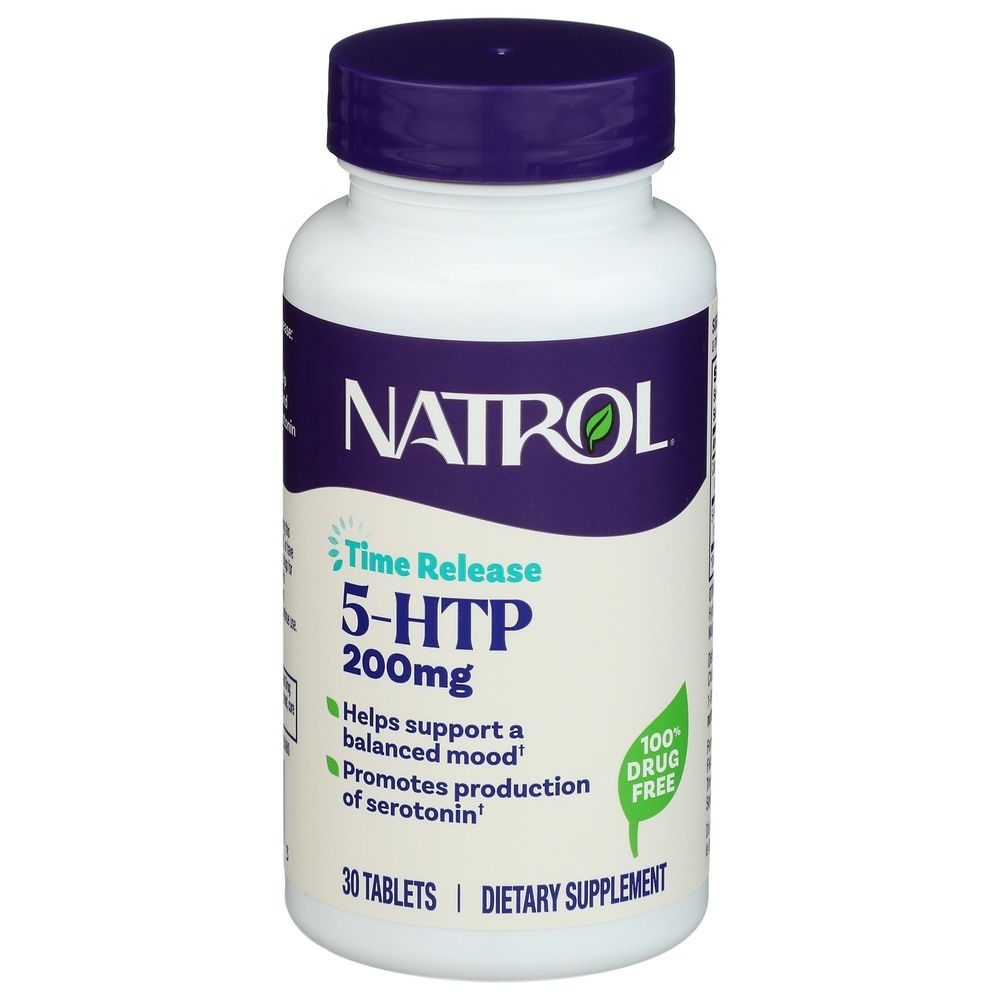 Natrol 5-HTP 200 mg Mood plus Stress Time Release Tablets, 30 count