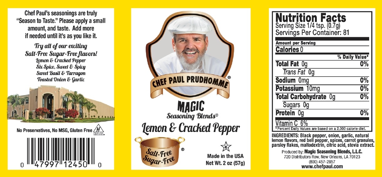 Magic Seasoning Lemon and Cracked Pepper Seasoning Blend, 5 Pound.