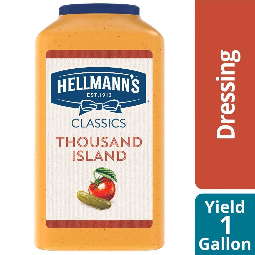Single Hellmann's Classics Thousand Island Salad Dressing Jug, 1 gallon