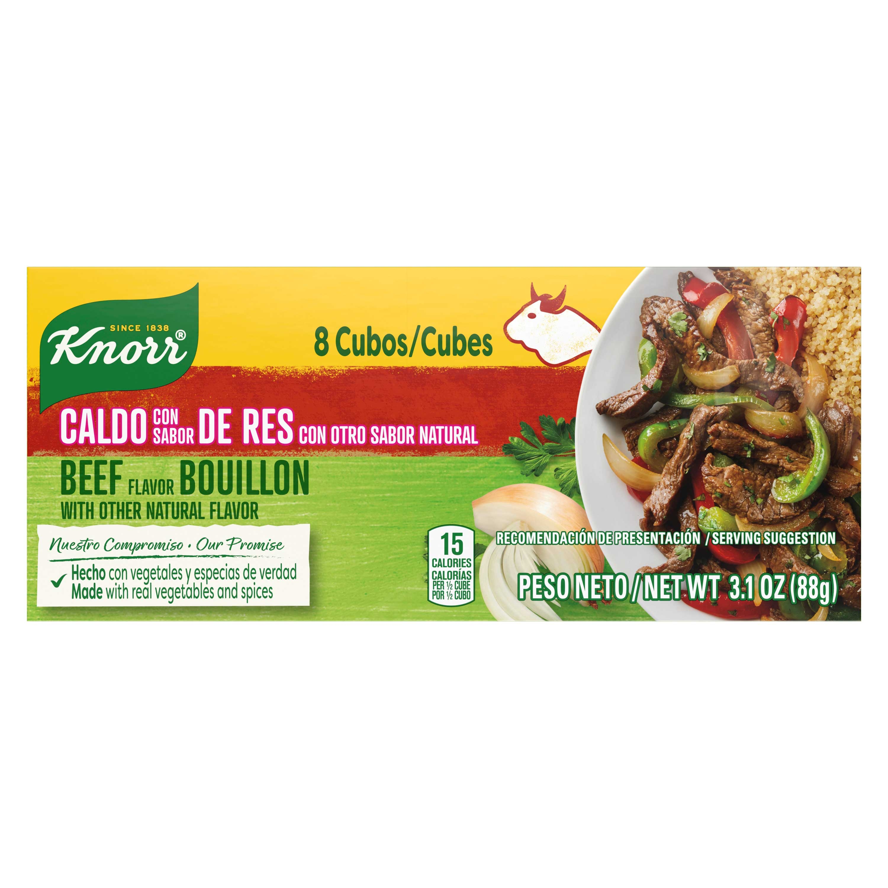 Knorr Beef Flavor Bouillon Cubes, 8 count -- 24 per case
