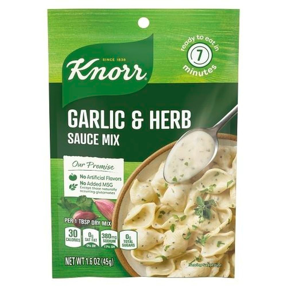 Knorr Garlic Herb Sauce, 1.6 Ounce -- 24 per case