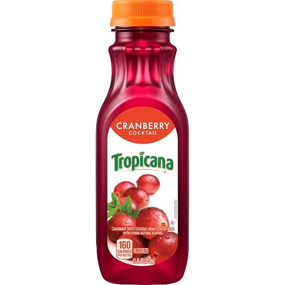 Tropicana Pure Premium Cranberry Cocktail, 11 Fluid Ounce - 12 per case