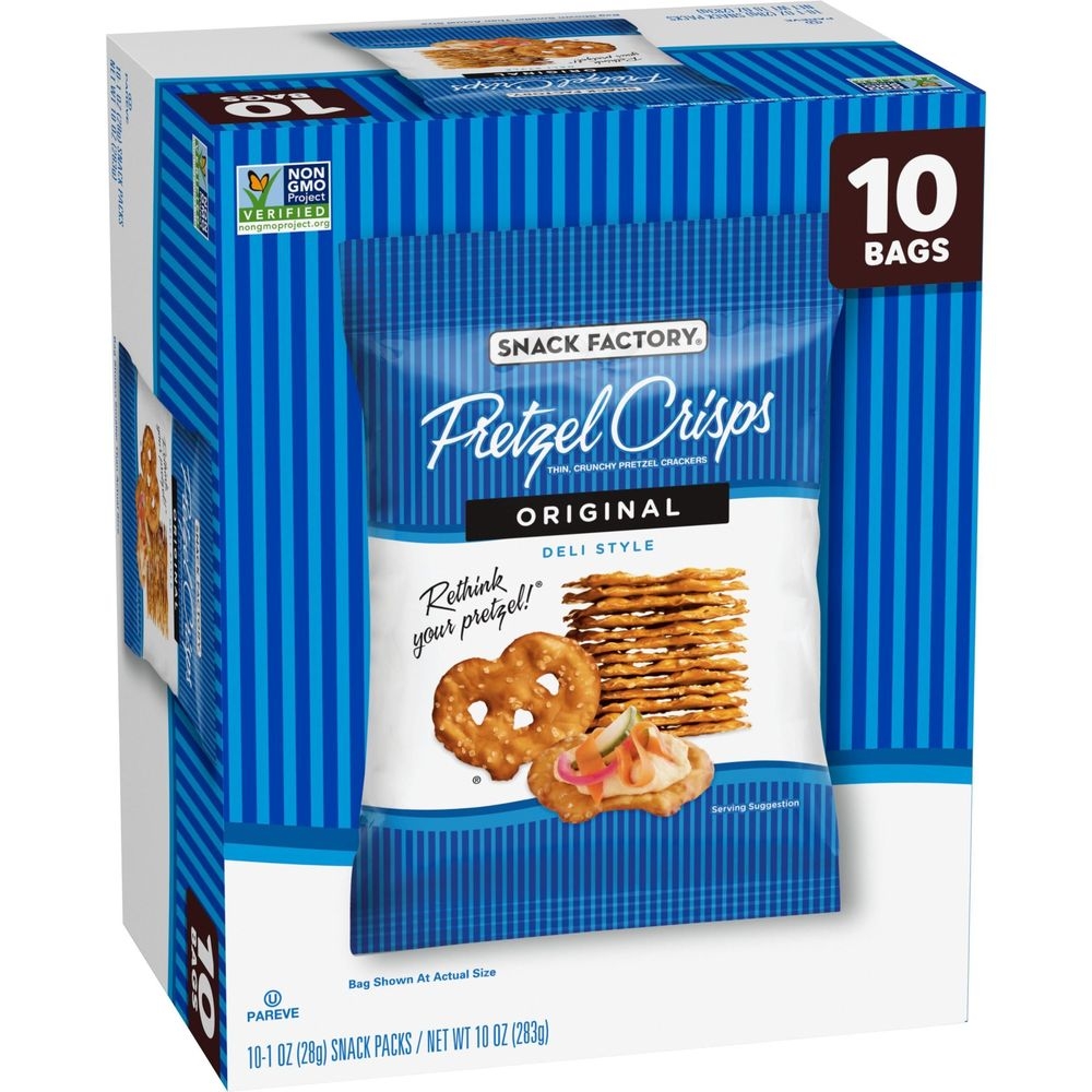 Pretzel Crisps Original Deli Style Pretzel Crisps, 10 Ounce -- 4 per case