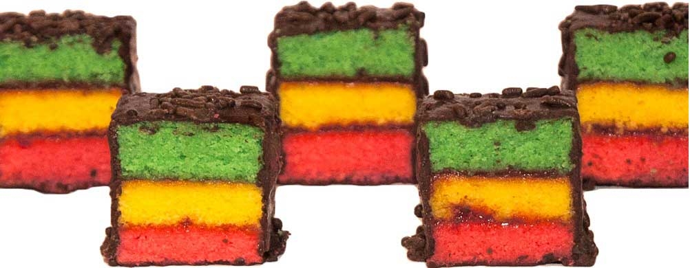Davids European Bakery Style Rainbow Layer Cookie, 5 Pound