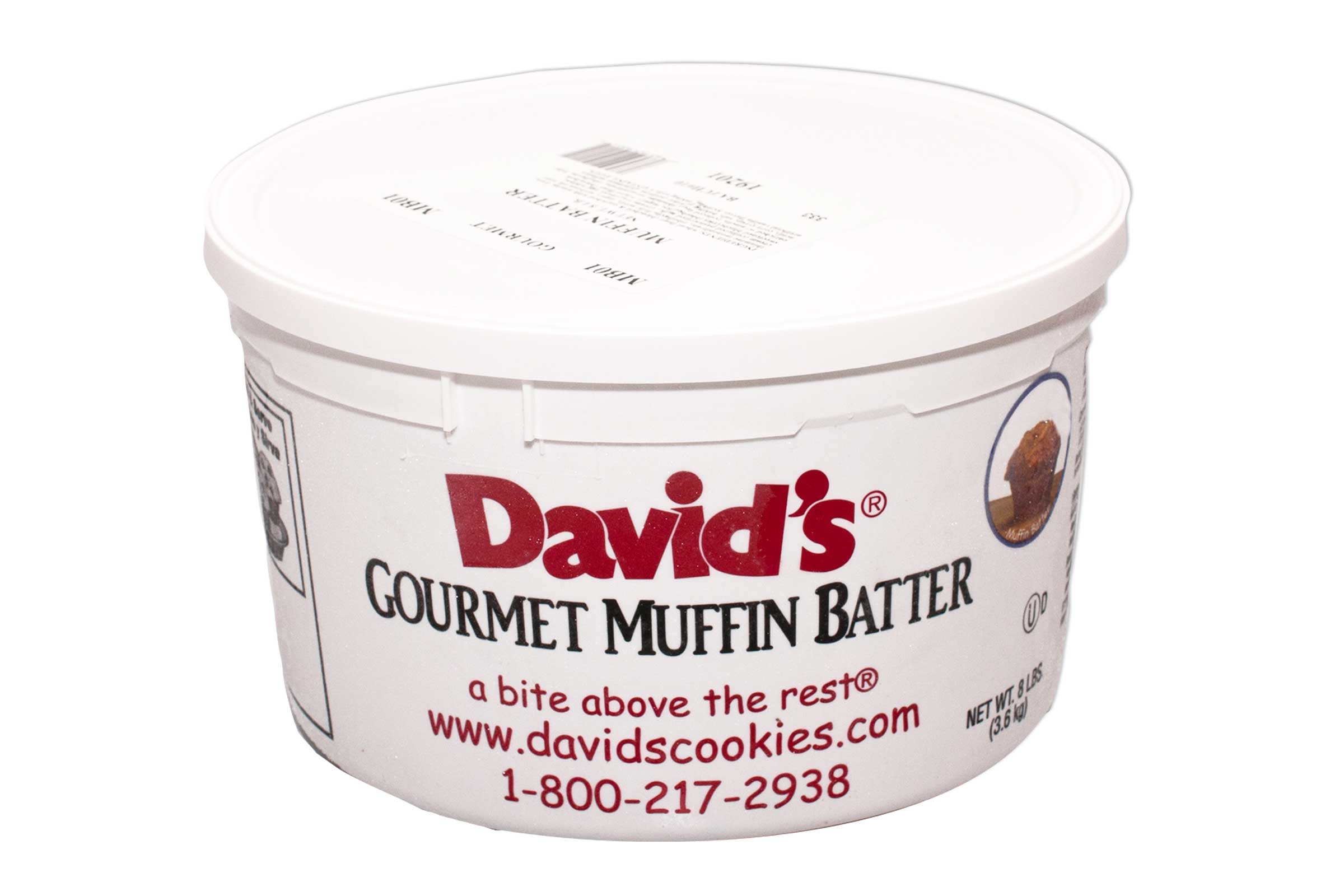 David's Lemon Poppyseed Muffin Batter, 8 Pound -- 2 Per Case