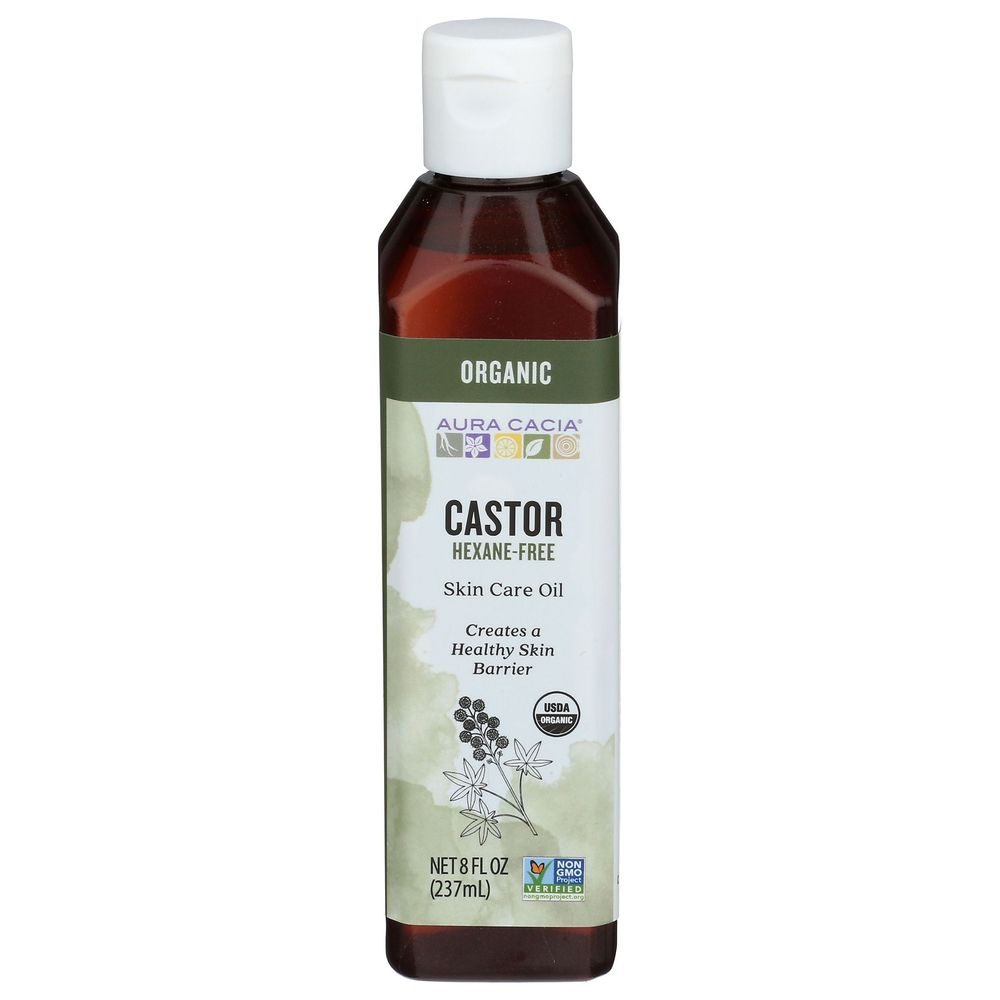 Aura Cacia Organic Castor Oil, 8 Fluid Ounce