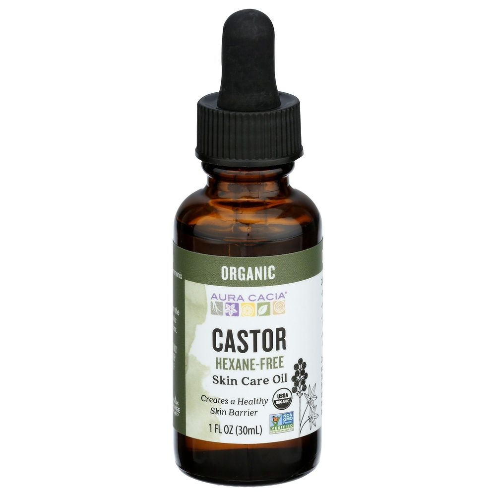 Aura Cacia Organic Castor Oil, 1 Fluid Ounce