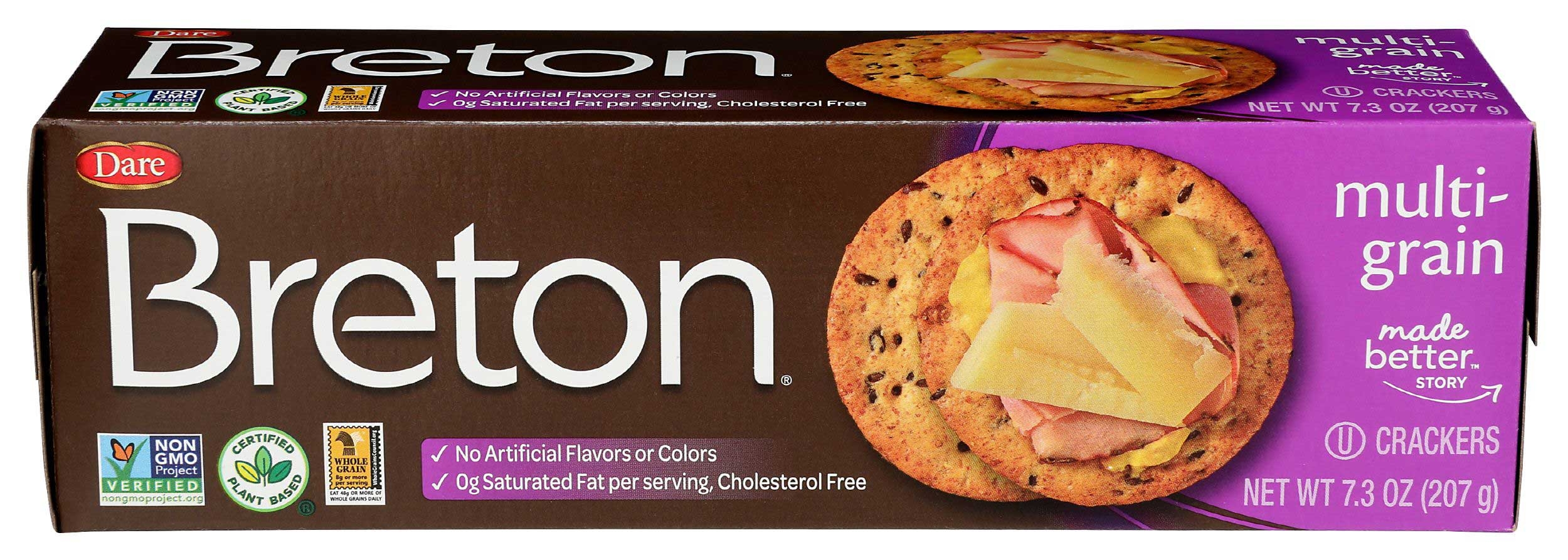 Breton Multigrain Crackers, 7.3 Ounce -- 12 per case