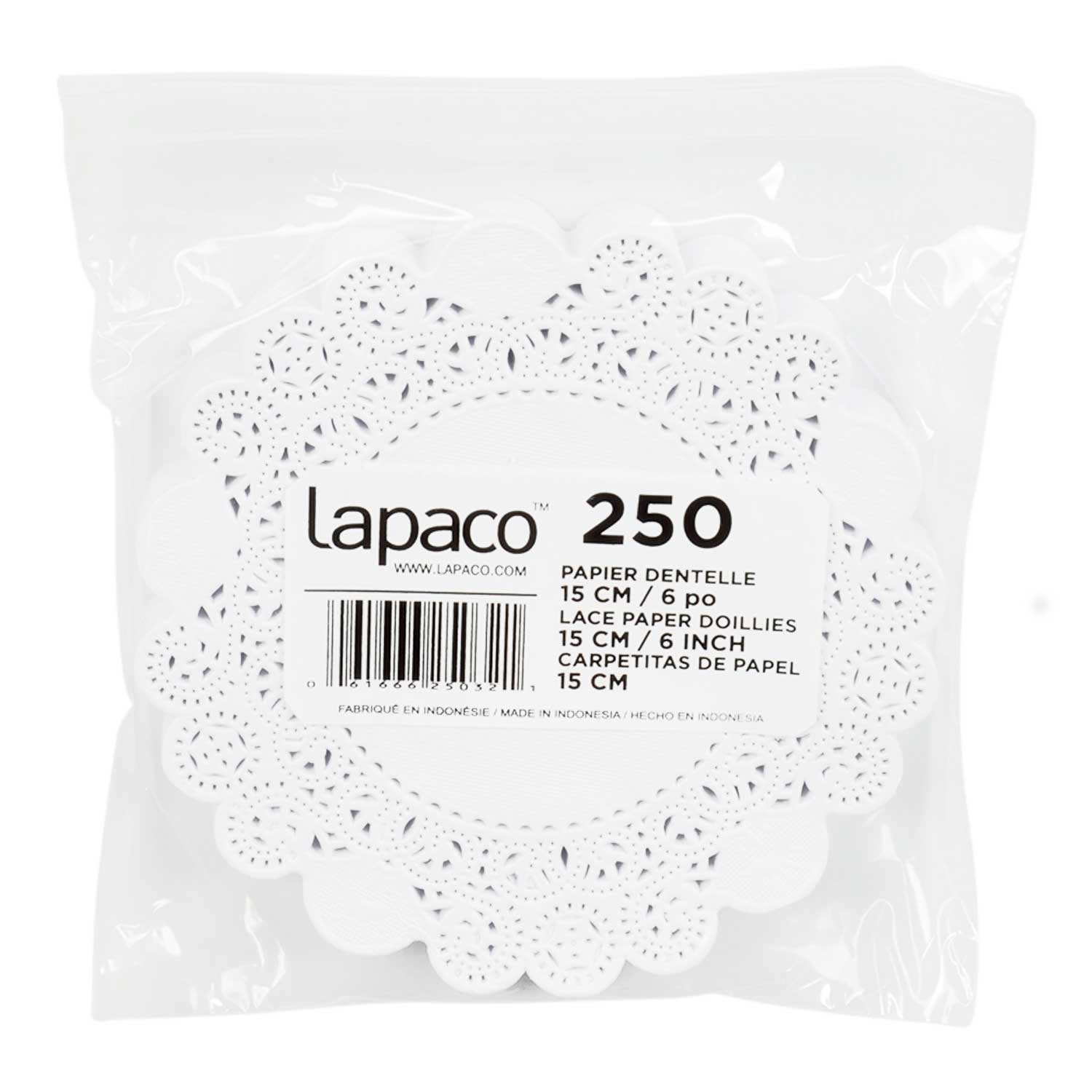 Lapaco Cash and Carry Lancaster Doilie, 6 inch -- 2000 per case.