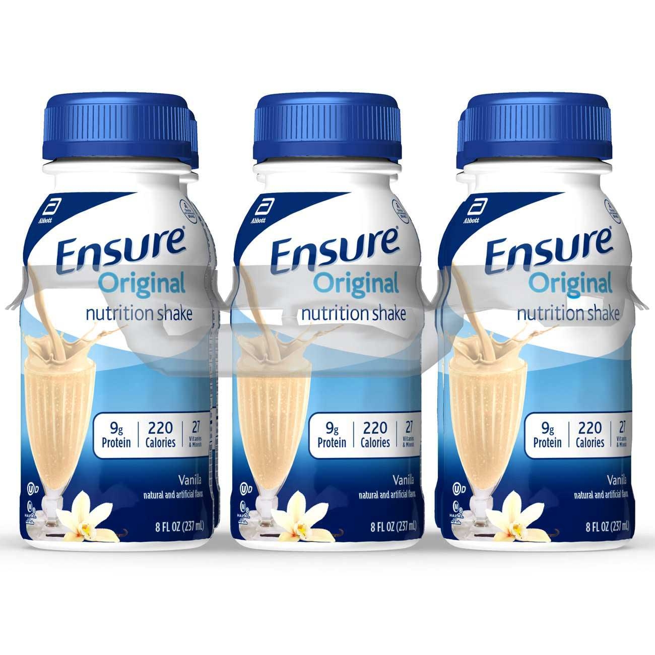 Ensure Homemade Vanilla Nutrition Shake, 8 Fluid Ounce -- 24 per case.