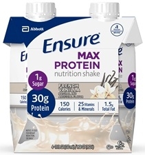 Ensure Vanilla Max Protein Nutrition Shake - Tetra Pack, 11 Fluid Ounce -- 12 per case