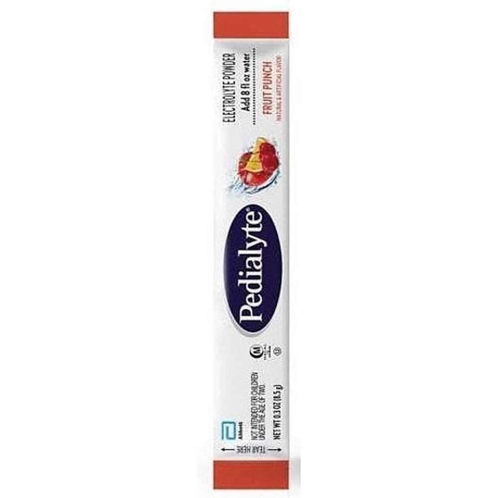 Pedialyte Fruit Punch Electrolyte Powder, 1.2 Ounce -- 6 per case