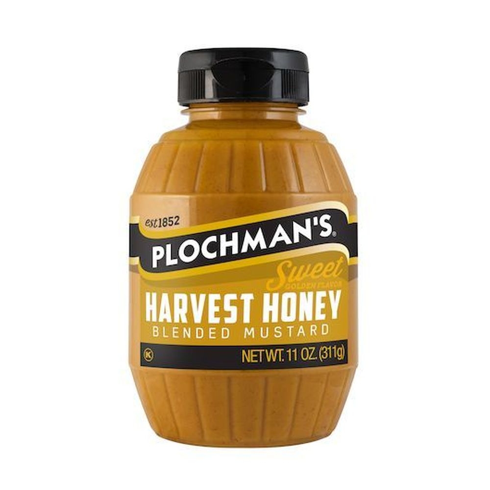 Plochmans Harvest Honey Blended Mustard, 11 Ounce Bottle -- 6 per case