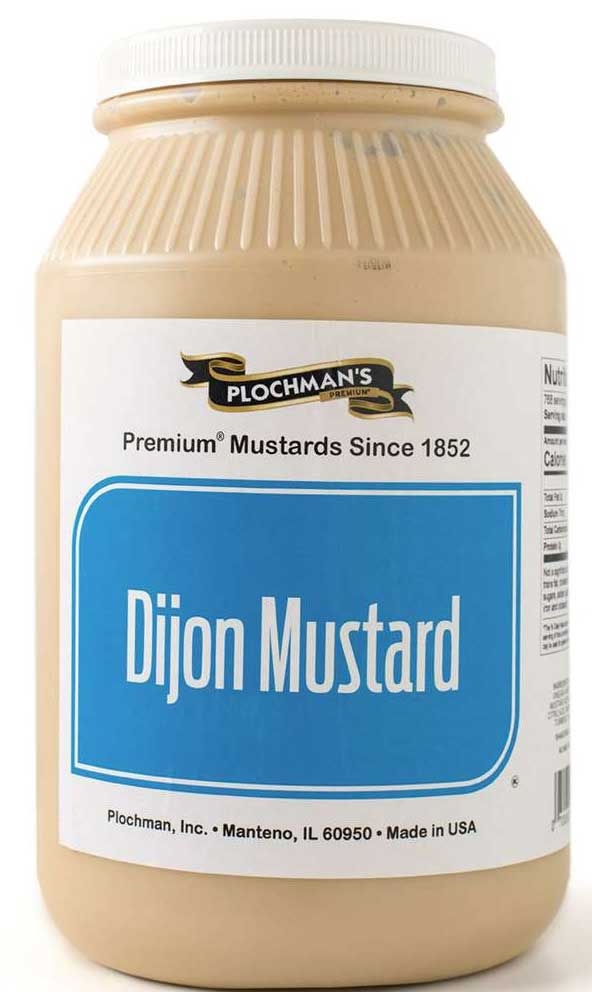 Plochmans Premium Dijon Mustard, 1 Gallon -- 2 per case.