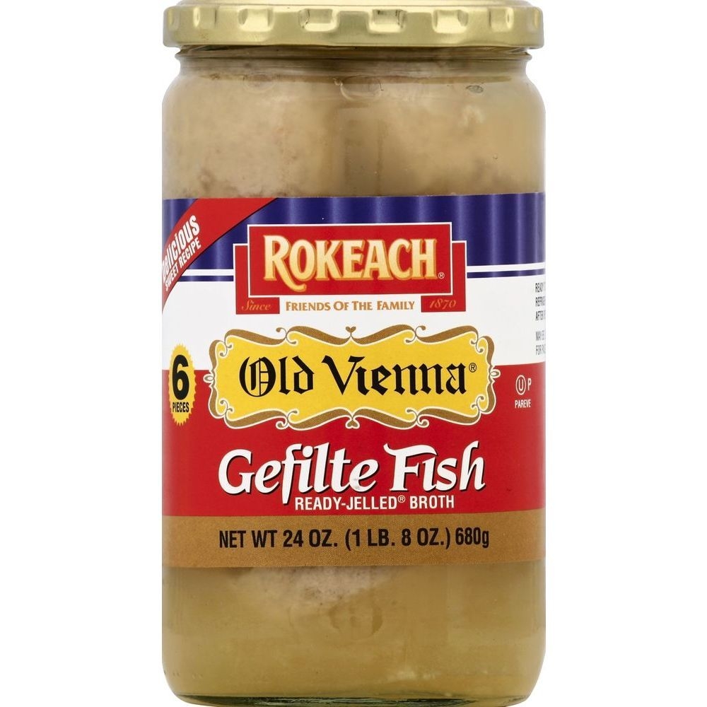 Rokeach Old Vienna Gefilte Fish Ready Jelled Broth, 24 Ounce -- 12 per case