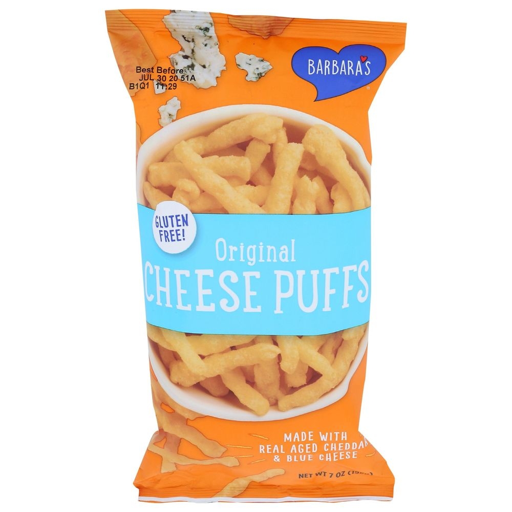 Barbaras Baked Original Cheese Puffs, 7 Ounce -- 12 per case
