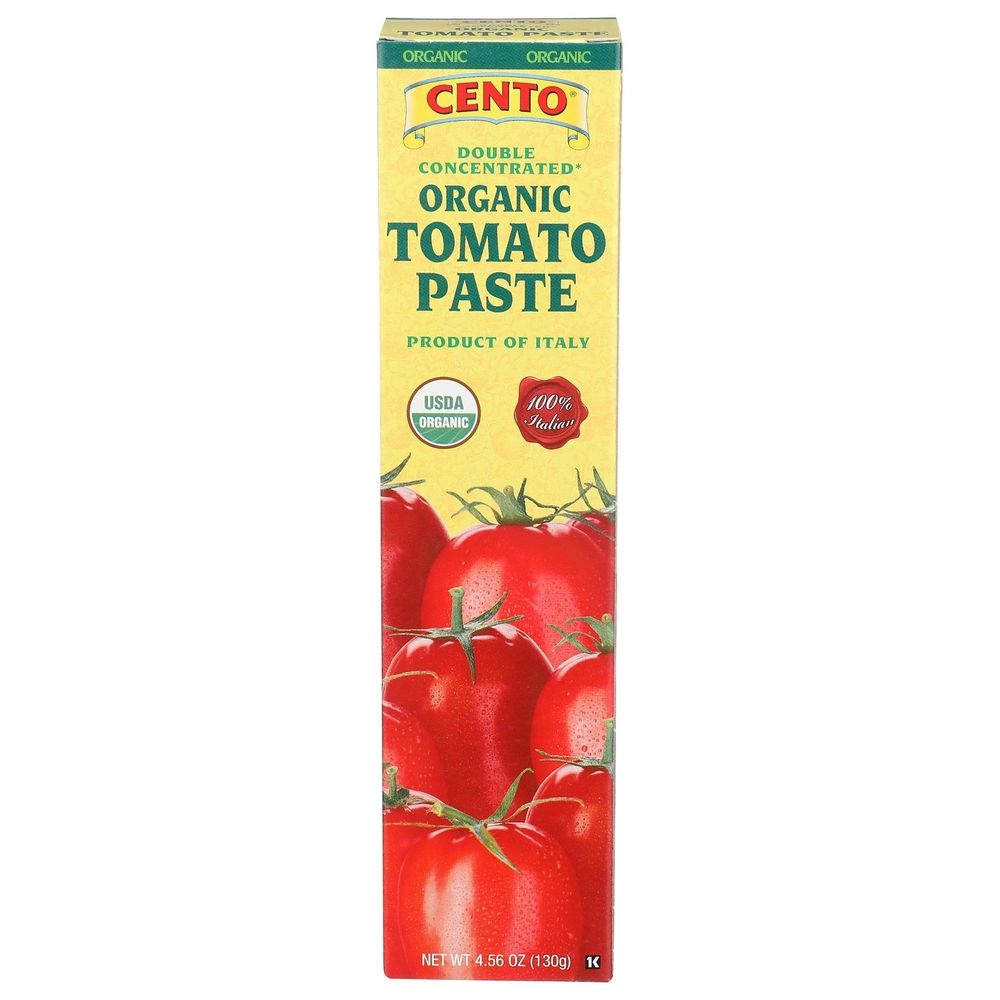 Cento Organic Double Concentrated Tomato Paste, 4.56 Ounce Tube -- 12 per case