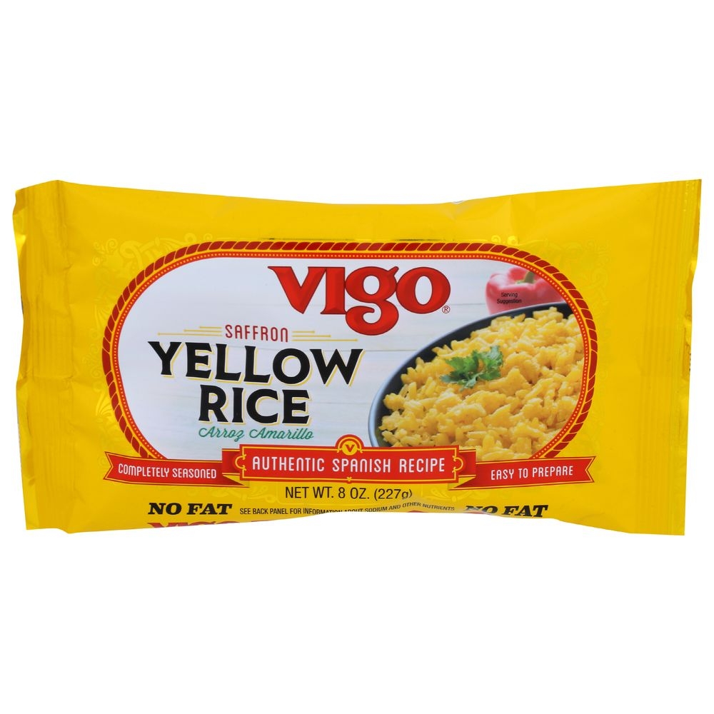 Vigo Yellow Rice Bag - 8 ounce  -- 12 per case.