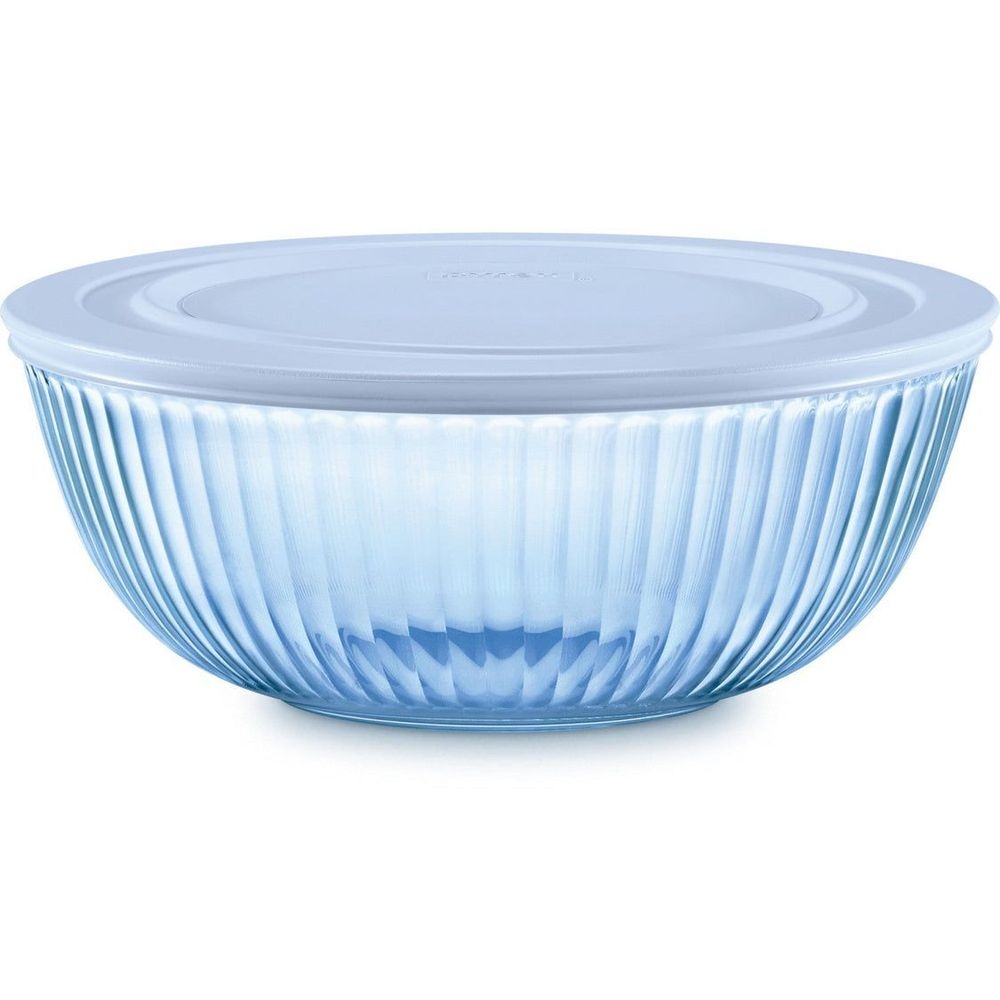 Pyrex Blue Prepware Mixing Bowl with Lid, 4.5 Quart Capacity -- 2 per case