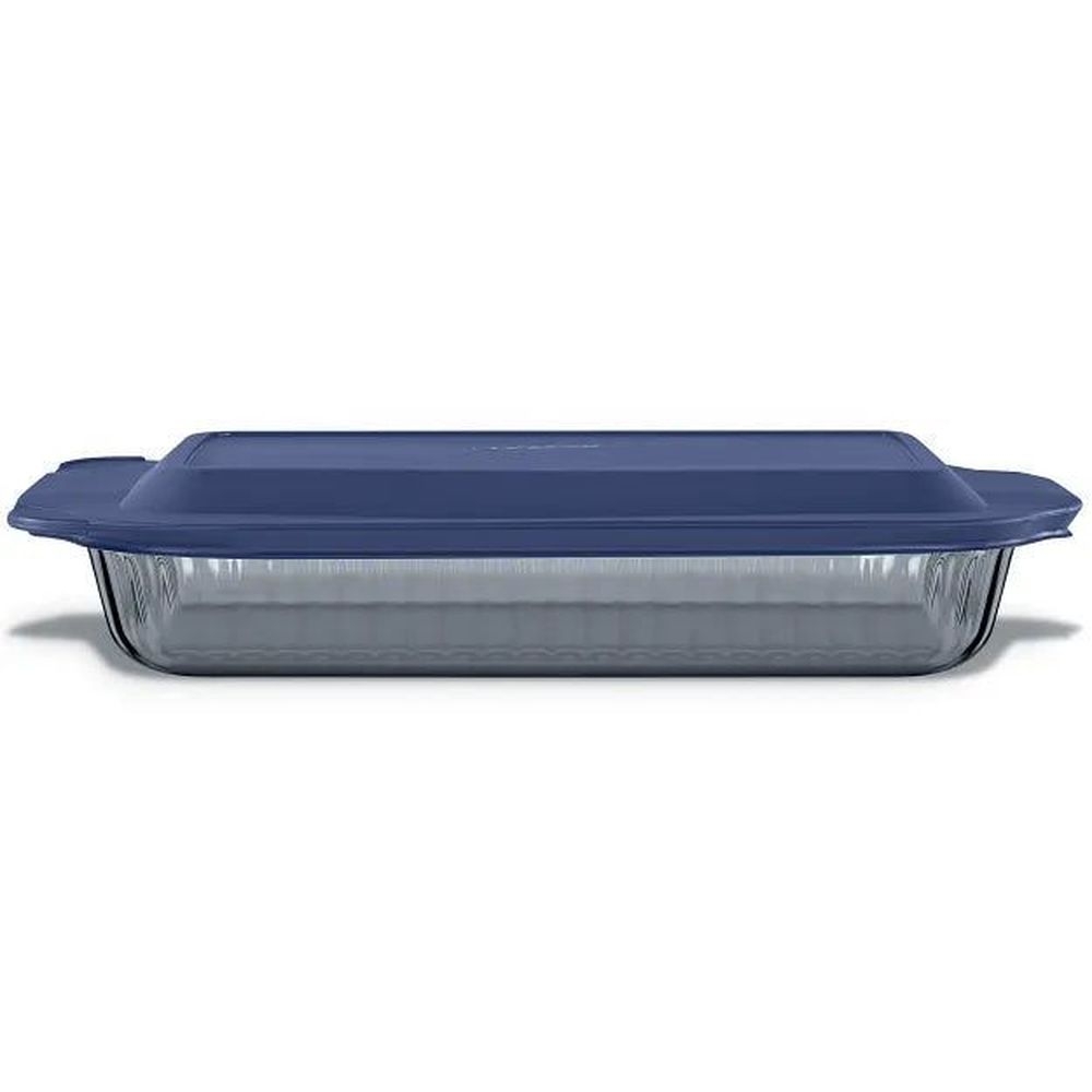 Pyrex Square Baking Dish with Plastic Lid, 3 Quart Capacity -- 4 per case