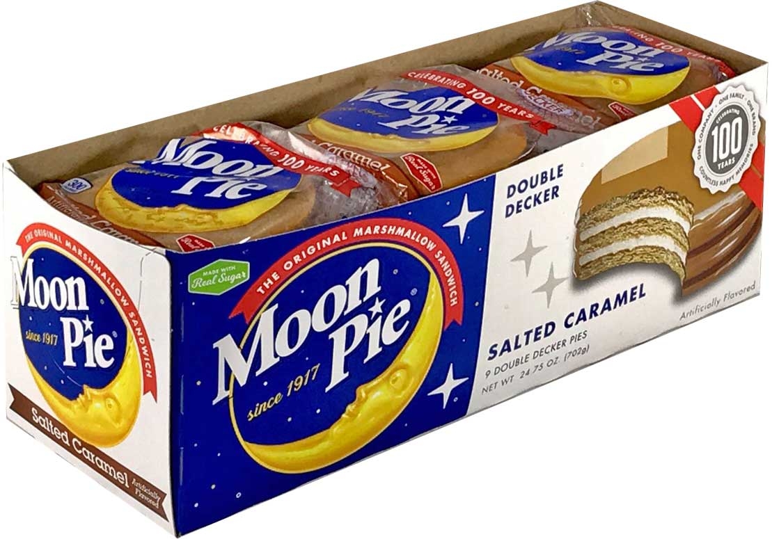 Moon Pie Salted Caramel Double Decker Marshmallow Sandwich, 2.75 Ounce -- 54 per case.