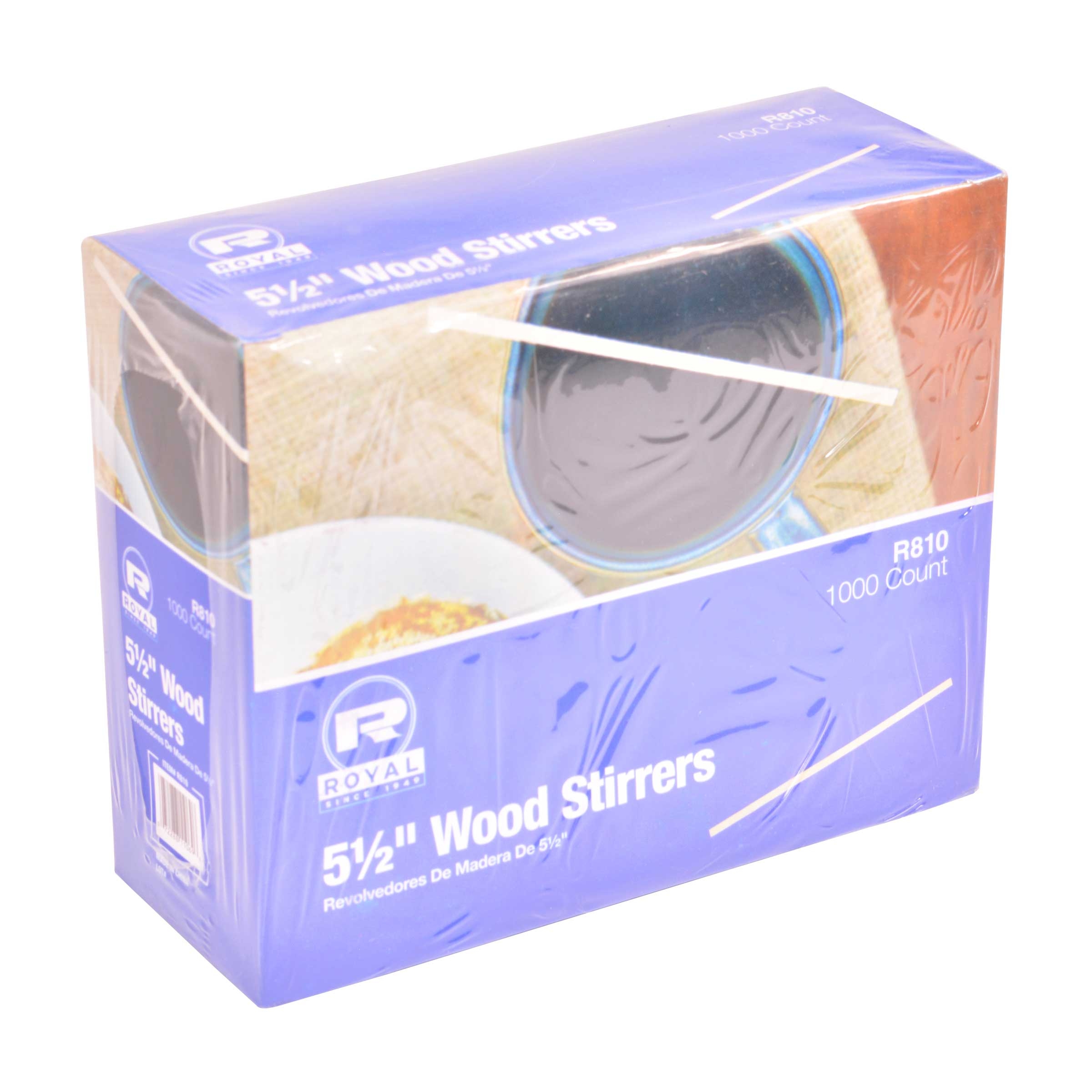 Royal Wood Coffee Stirrers, 5 1/2 Inch -- 10000 Per Case