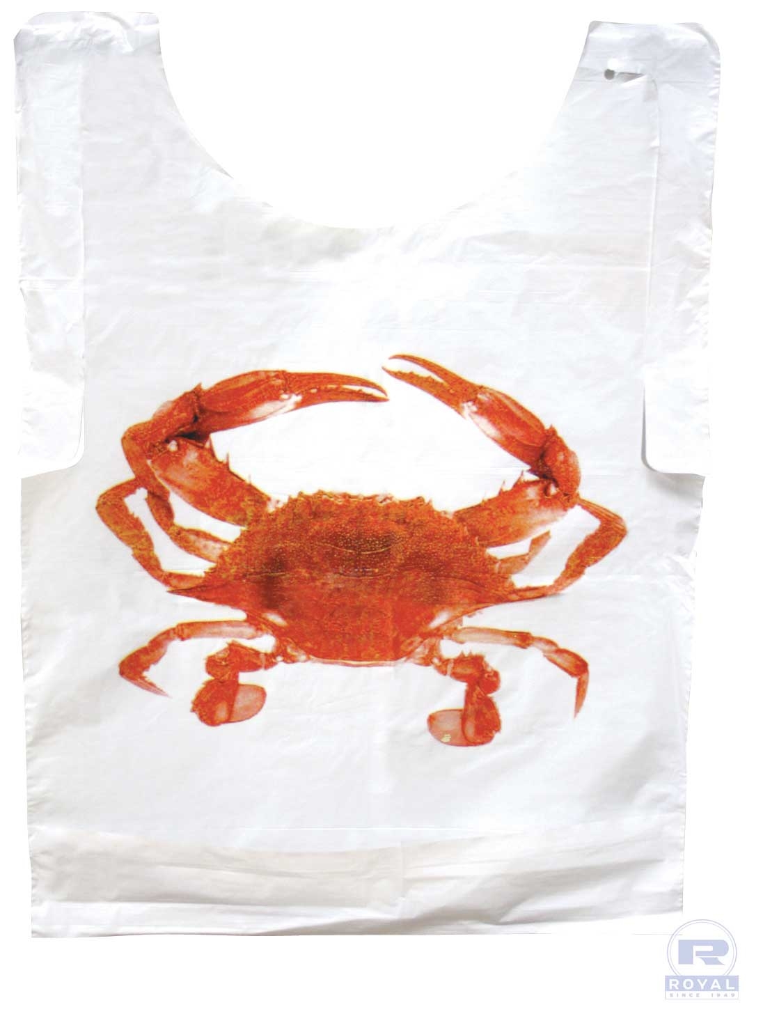 Royal Crab Adult Poly Bib -- 2500 per case.
