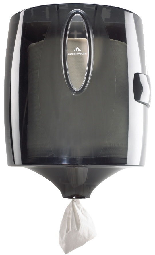 Georgia Pacific Vista Translucent Smoke Centerpull Towel and Wiper Dispenser