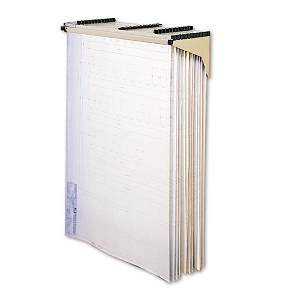 Safco Sand Sheet File Drop/Lift Wall Rack with 12 Hanging Clamps, 43.75 x 11.5 x 7.75 inch