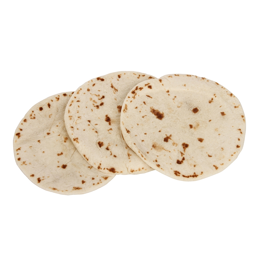 Mission Foods Heat Pressed Flour Tortilla, 4.5 inch - 12 count per pack -- 24 packs per case.