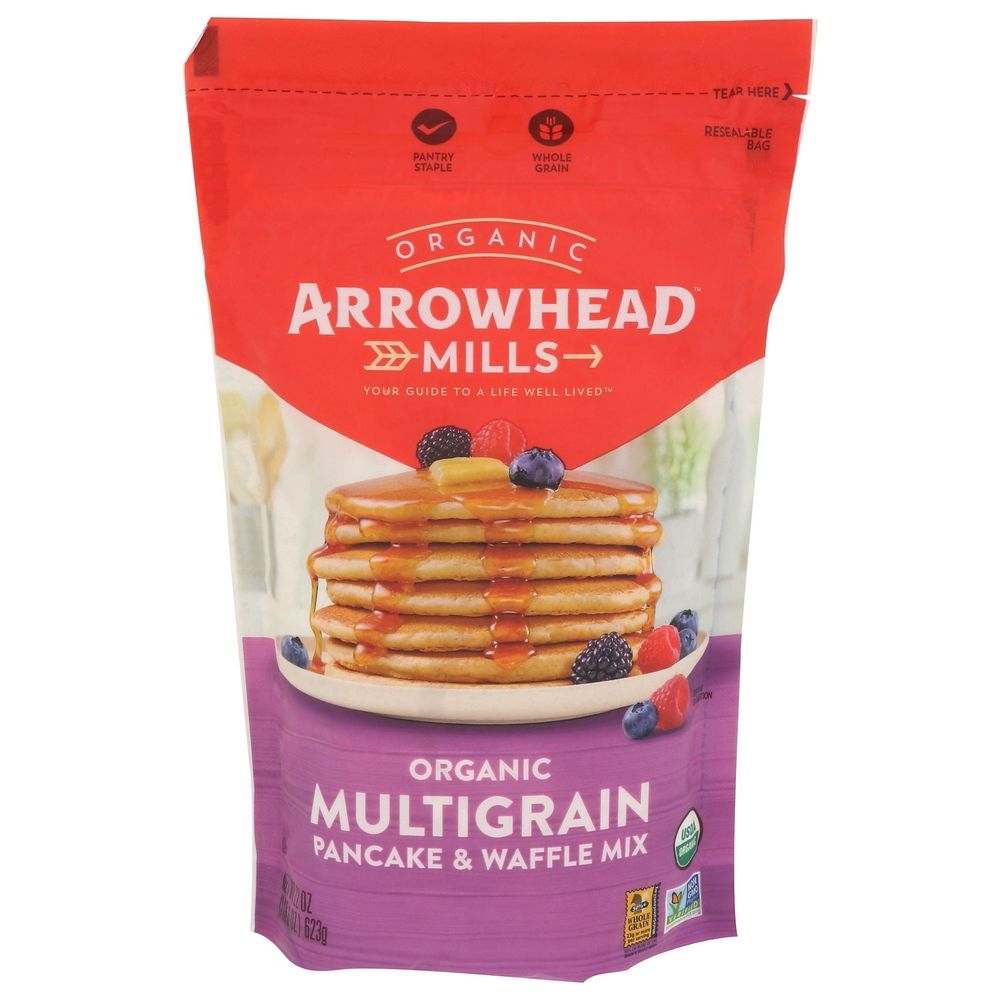 Arrowhead Mills Organic Multigrain Pancake and Waffle Mix, 22 Ounce -- 6 per case