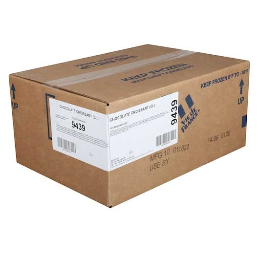 Vie De France Butter Chocolate Unbaked Croissant, 3.5 Ounce -- 84 per case