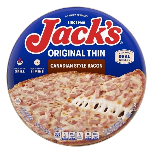 Jacks Canadian Style Bacon Pizza, 14.9 Ounce -- 12 per case