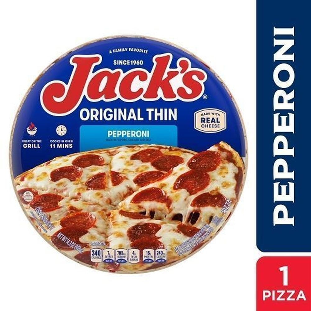 Jack's Original Thin Pepperoni Pizza, 14.39 Ounce -- 12 per case