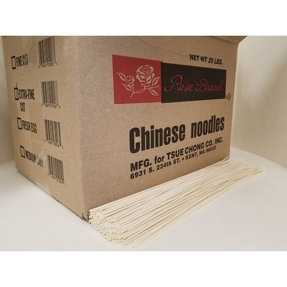 Rose Extra Fine Cut Dry Noodles, 25 Pound