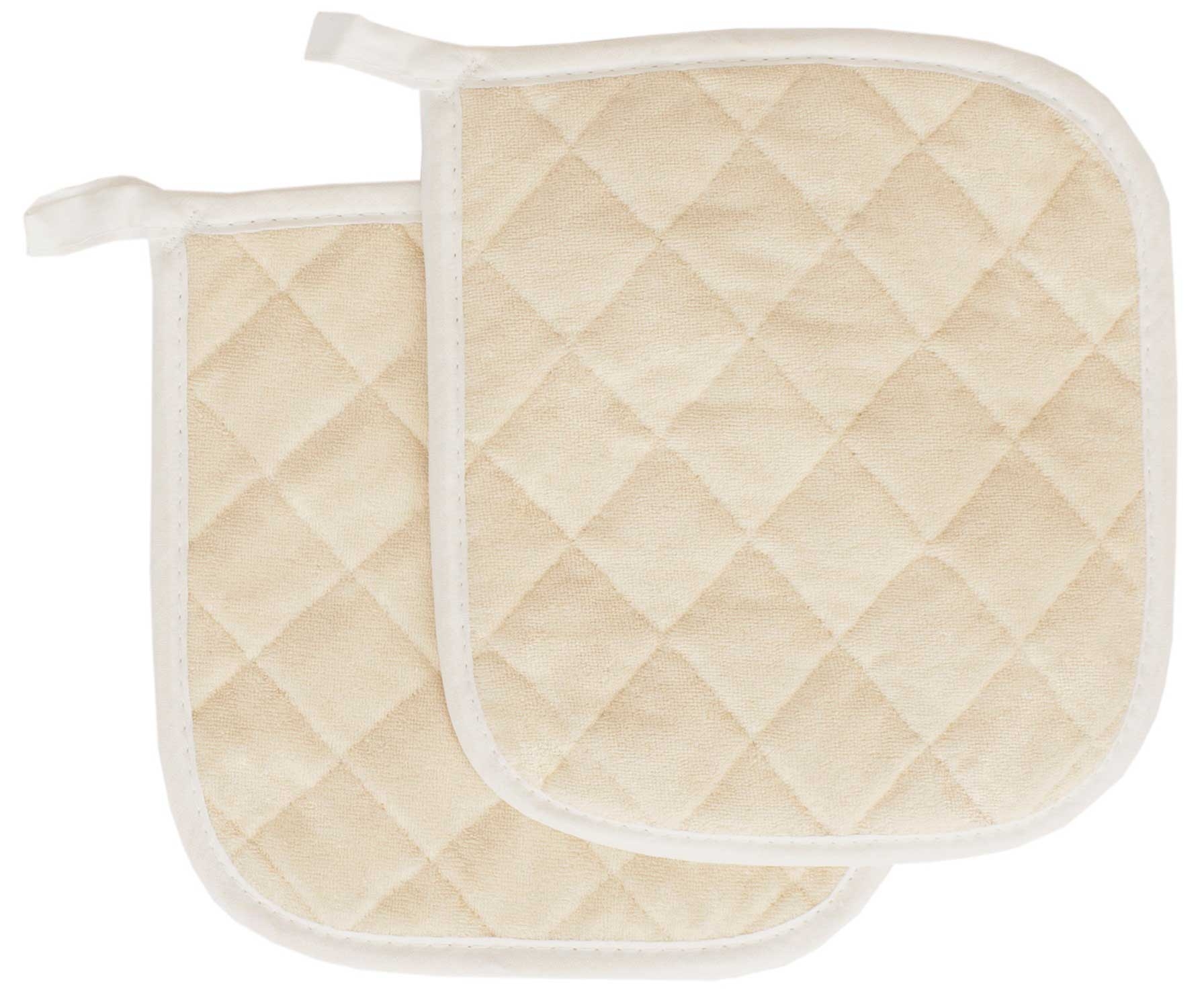 John Ritzenthaler 100 Percent Beige Terry Pot Holder, 8 x 8 inch -- 288 per case