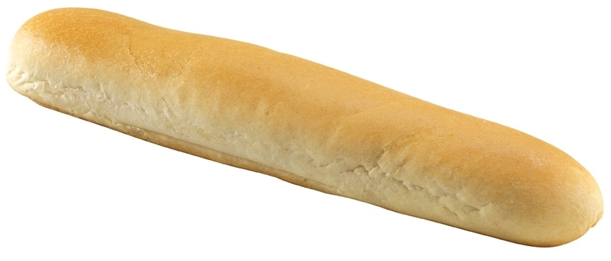 European Bakers Par Baked Plain Bread Stick, 8 inch -- 128 per case.