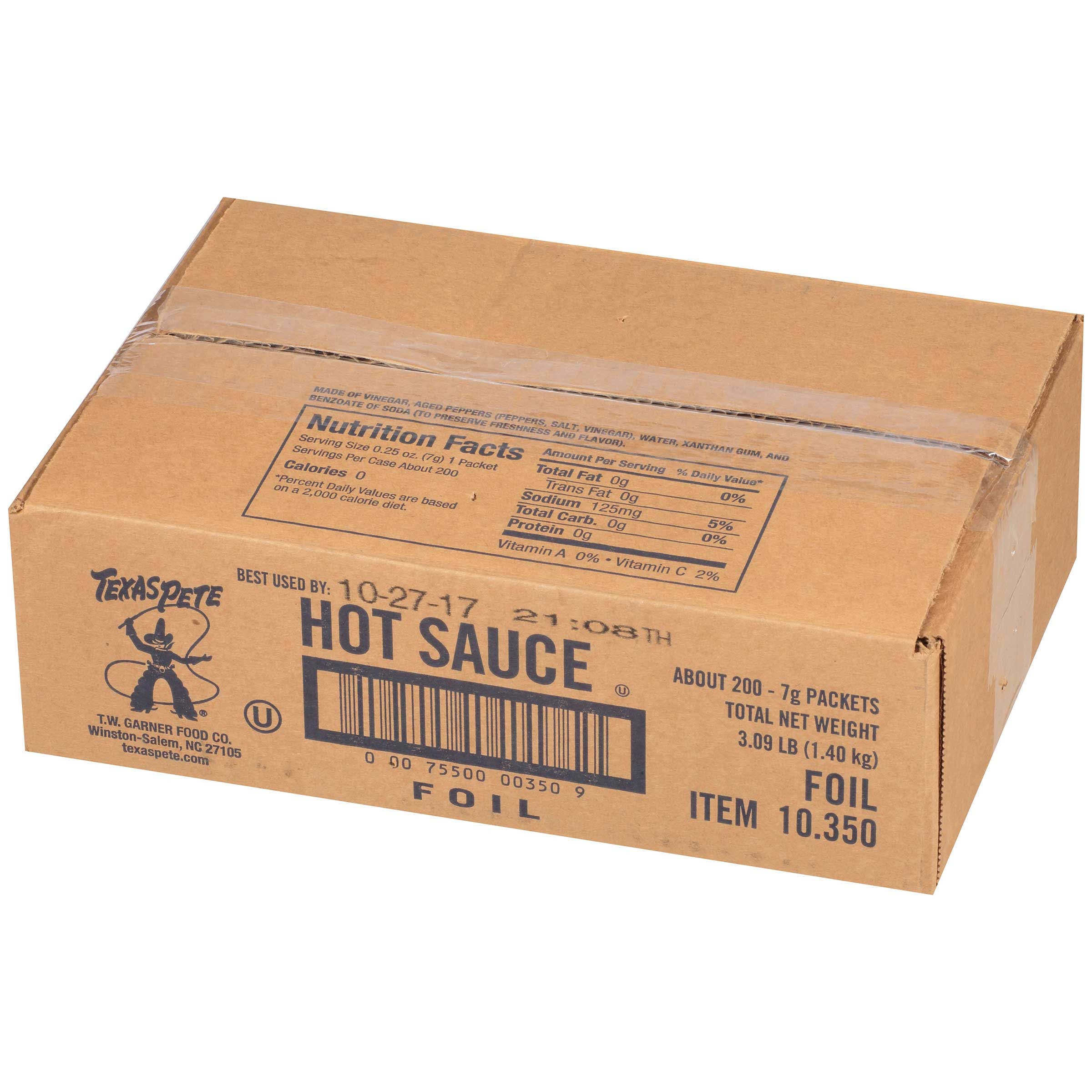 Texas Pete Hot Sauce, 0.015 Pound -- 200 Per Case