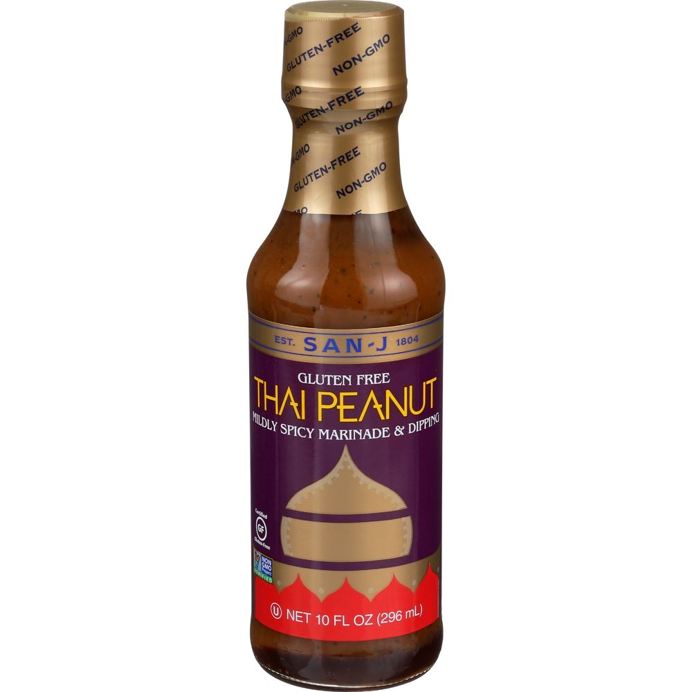 San J Thai Sauce Peanut - 10 Oz Pack -- 6 Case