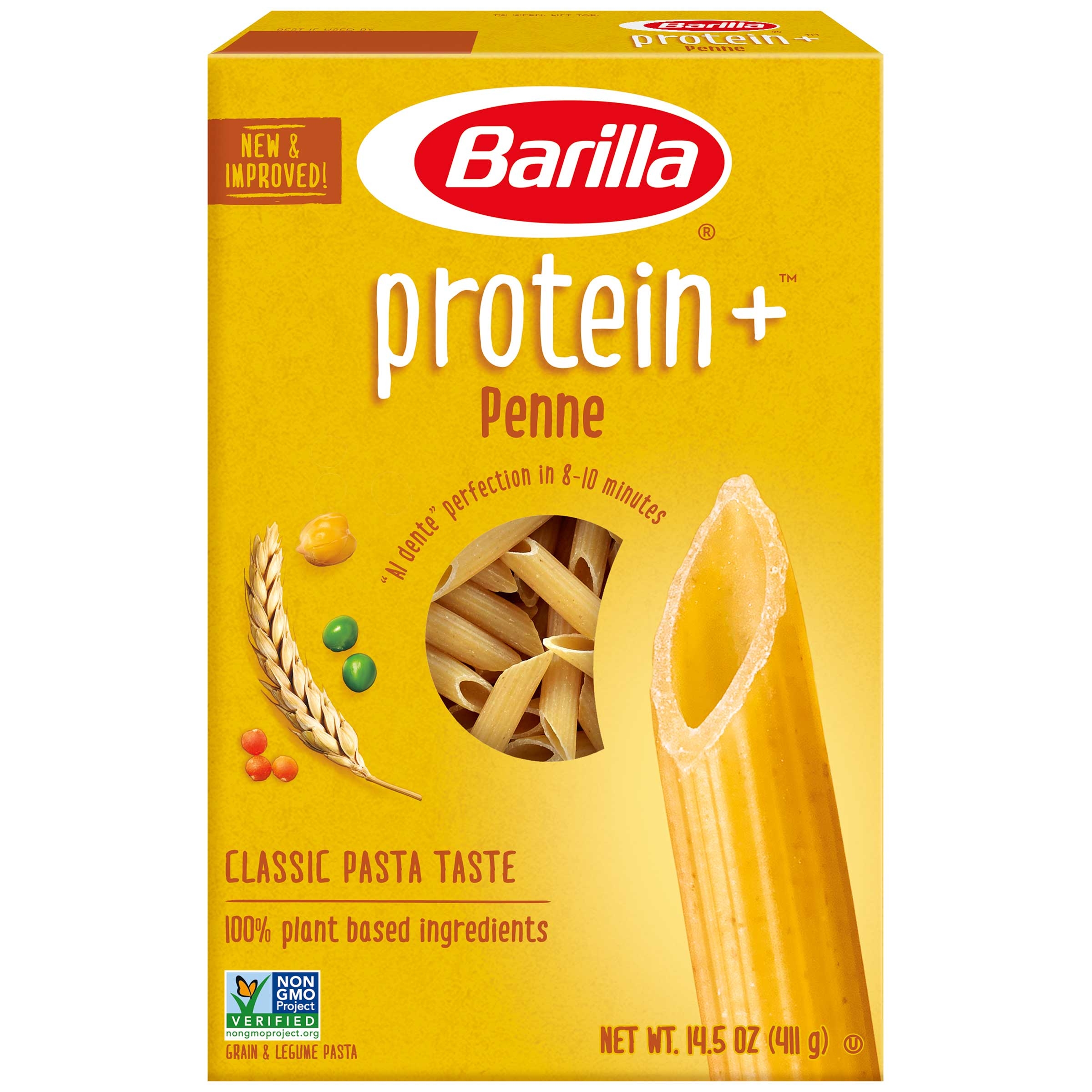 Barilla Plus Penne Pasta, 14.5 Ounce -- 12 per case.